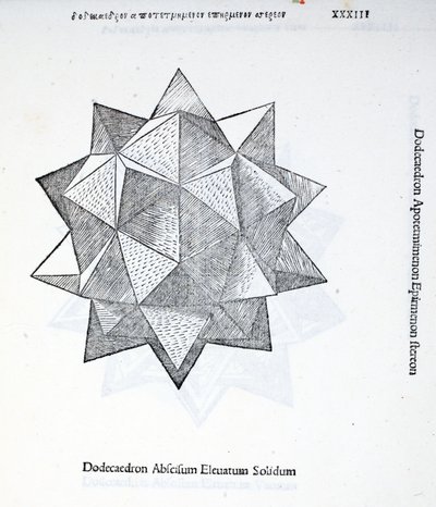 Dodecaedro abscisum elevatum solidum, illustrazione da 
